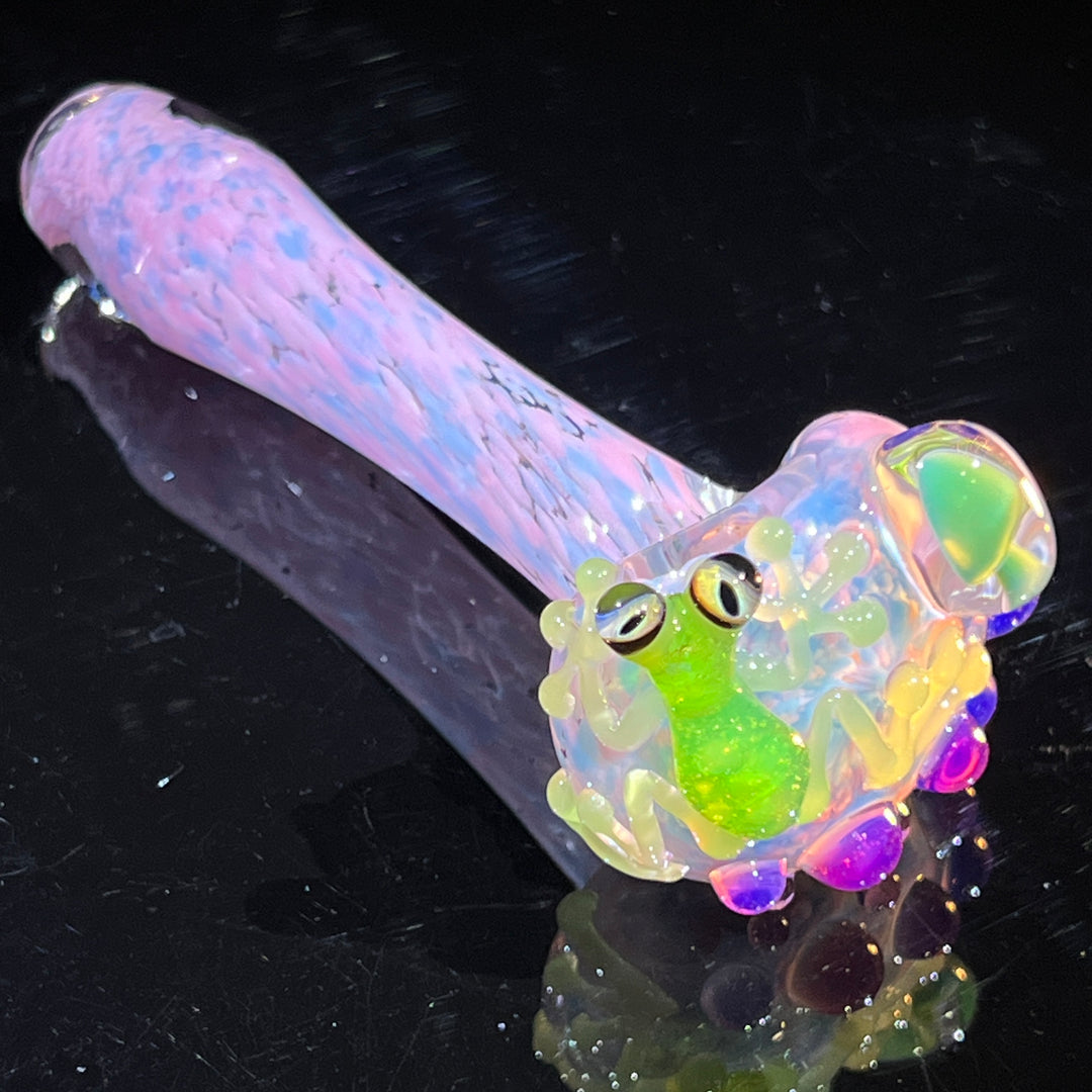 Fancy Frog Spoon Glass Pipe Beezy Glass   