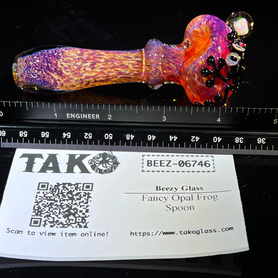 Fancy Opal Frog Spoon Glass Pipe Beezy Glass   