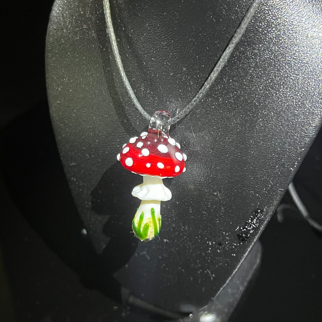 Small Mushroom Pendant Jewelry Beezy Glass