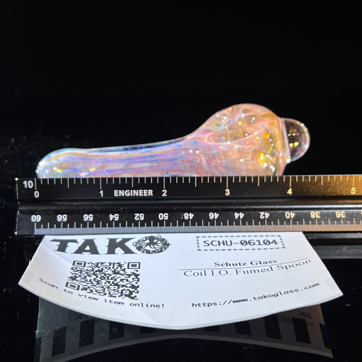 Coil I.O. Fumed Spoon Glass Pipe Schutz Glass   