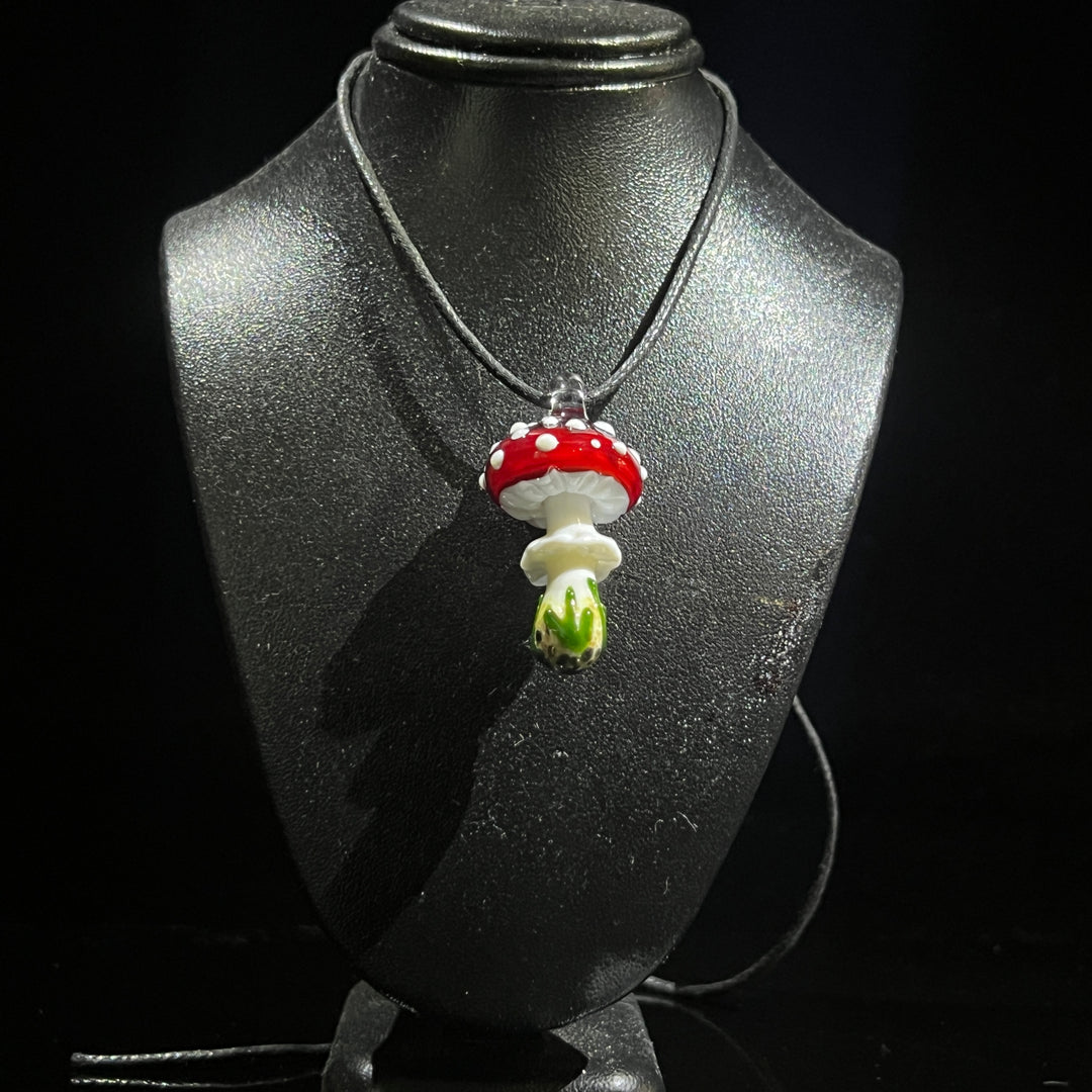 Small Mushroom Pendant Jewelry Beezy Glass