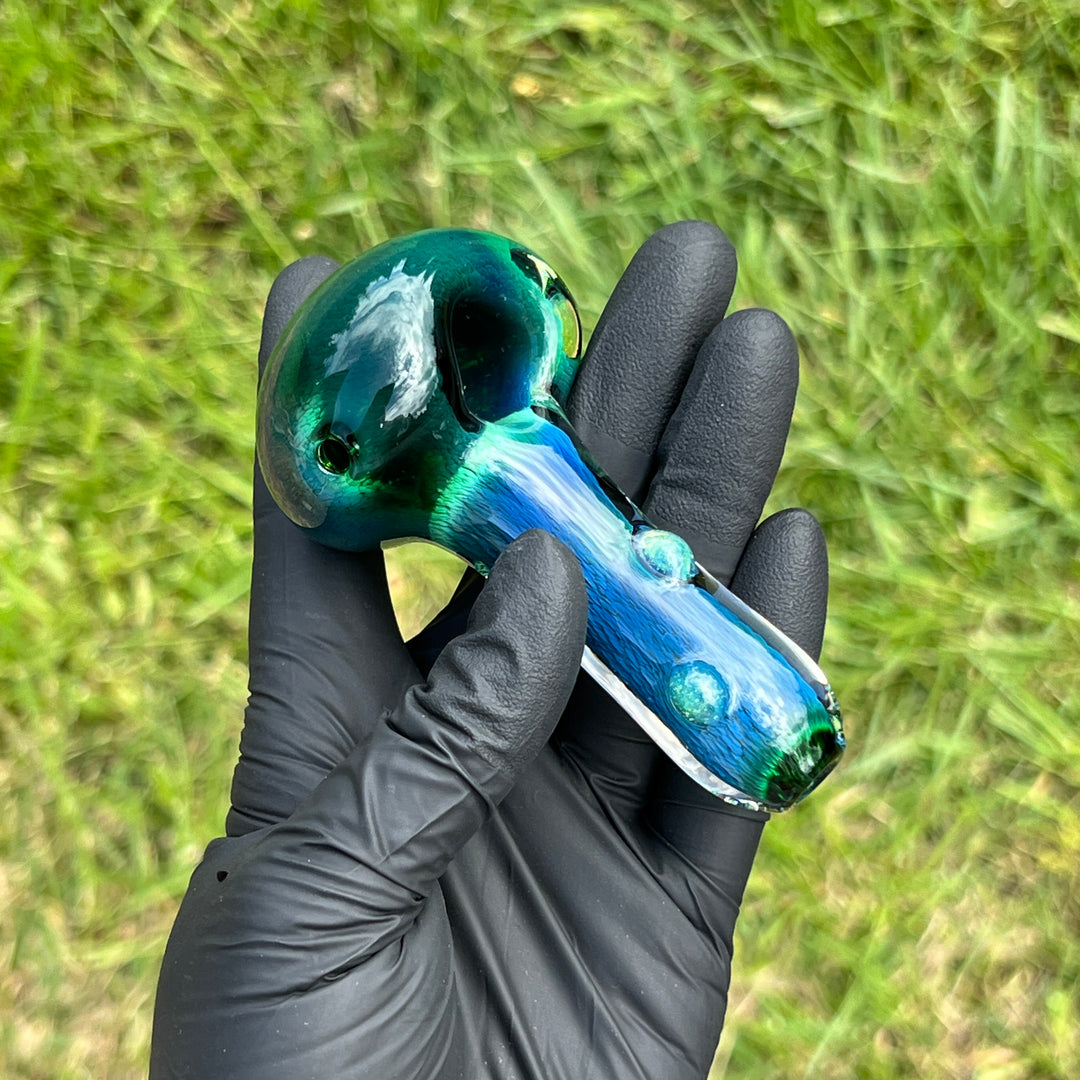 Thick Exp Green Pipe Glass Pipe Chuck Glass   