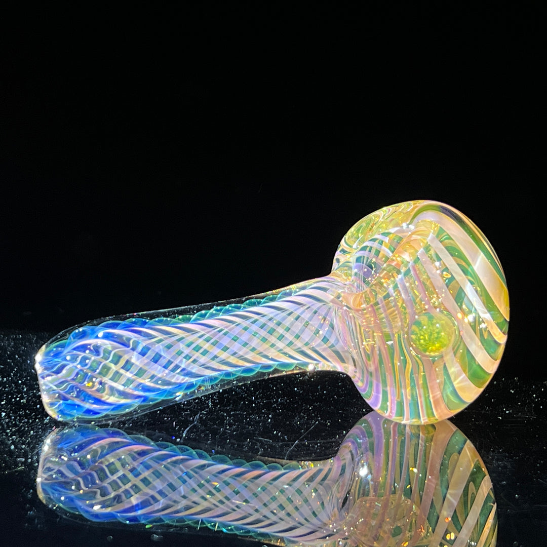 Thick Fume Pipe Green Slyme Marble Glass Pipe Chuck Glass   