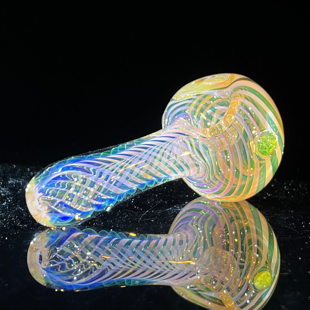 Thick Fume Pipe Green Slyme Marble Glass Pipe Chuck Glass   