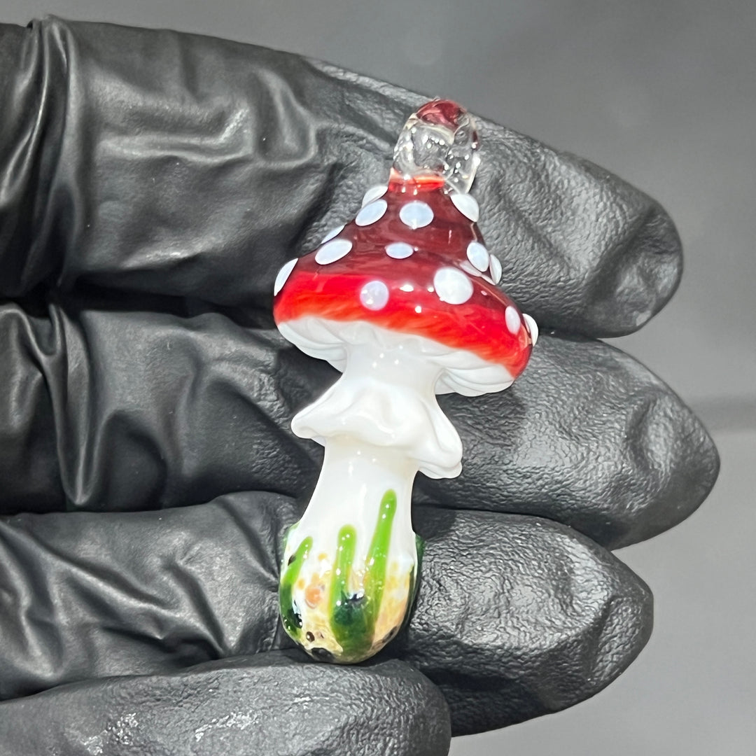 Small Mushroom Pendant Jewelry Beezy Glass