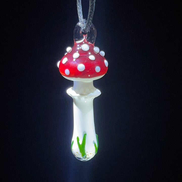 Large Mushroom Pendant Jewelry Beezy Glass