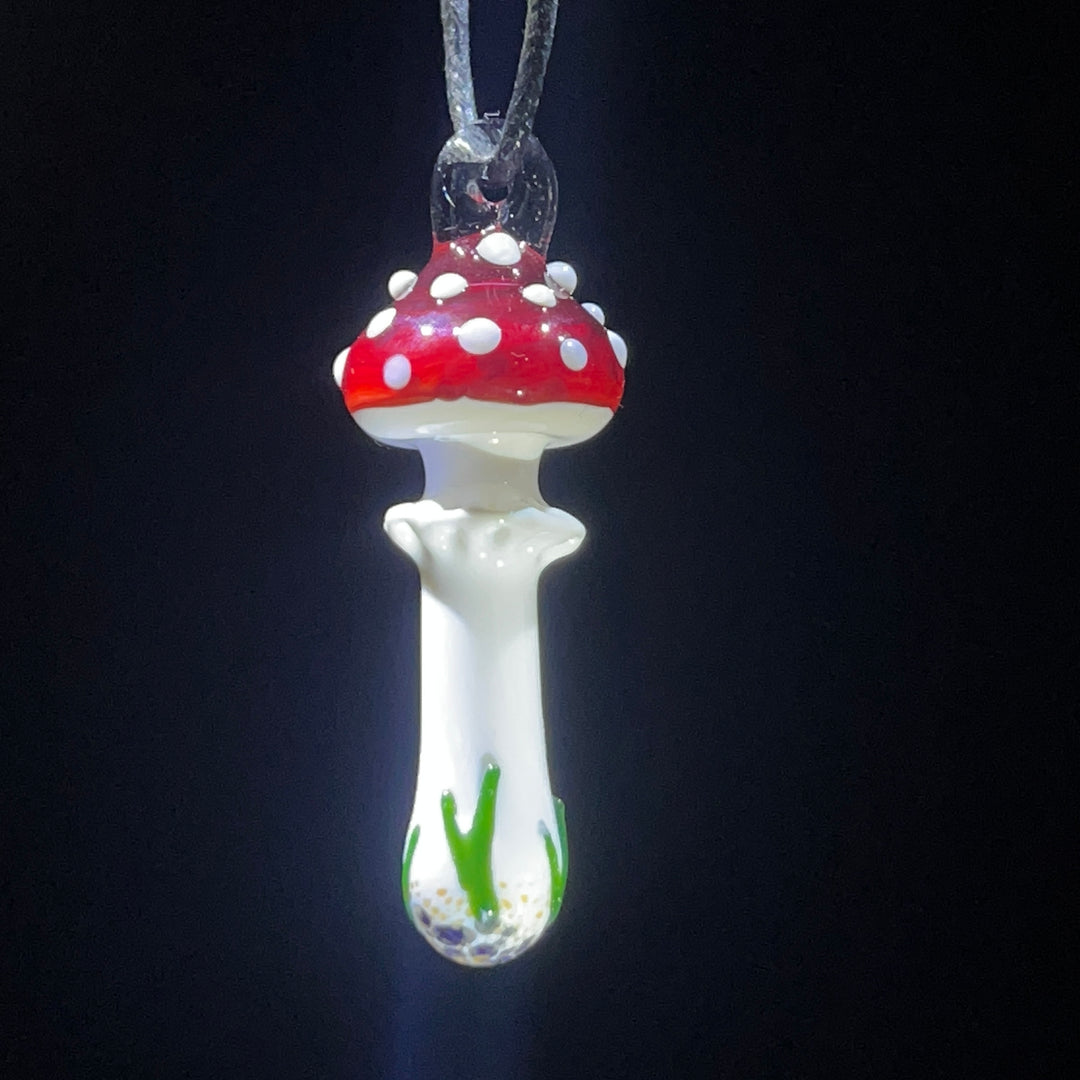 Large Mushroom Pendant Jewelry Beezy Glass