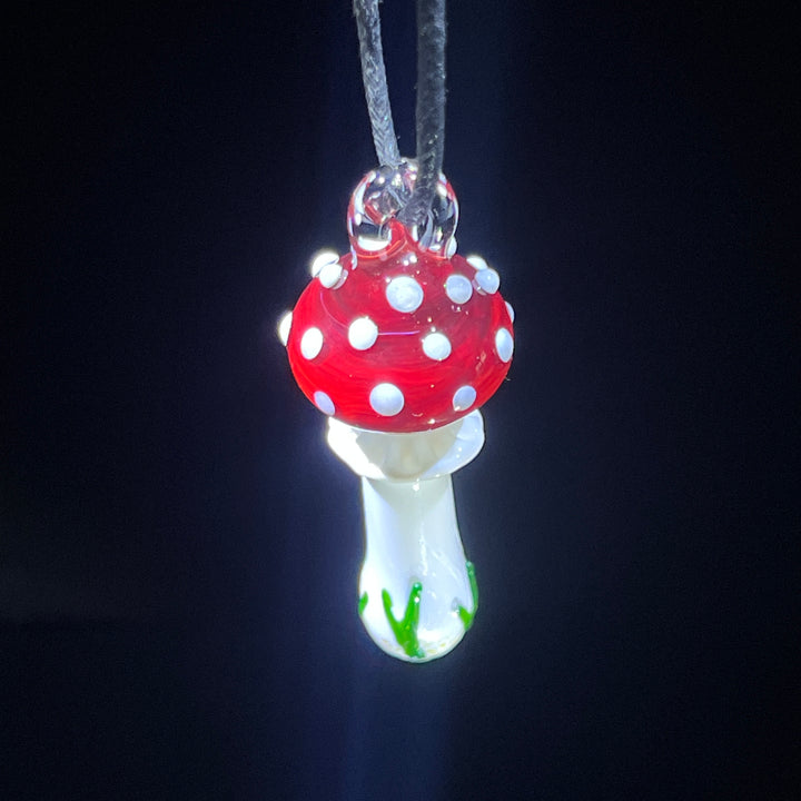 Large Mushroom Pendant Jewelry Beezy Glass