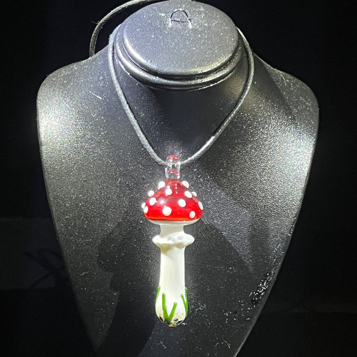 Large Mushroom Pendant Jewelry Beezy Glass