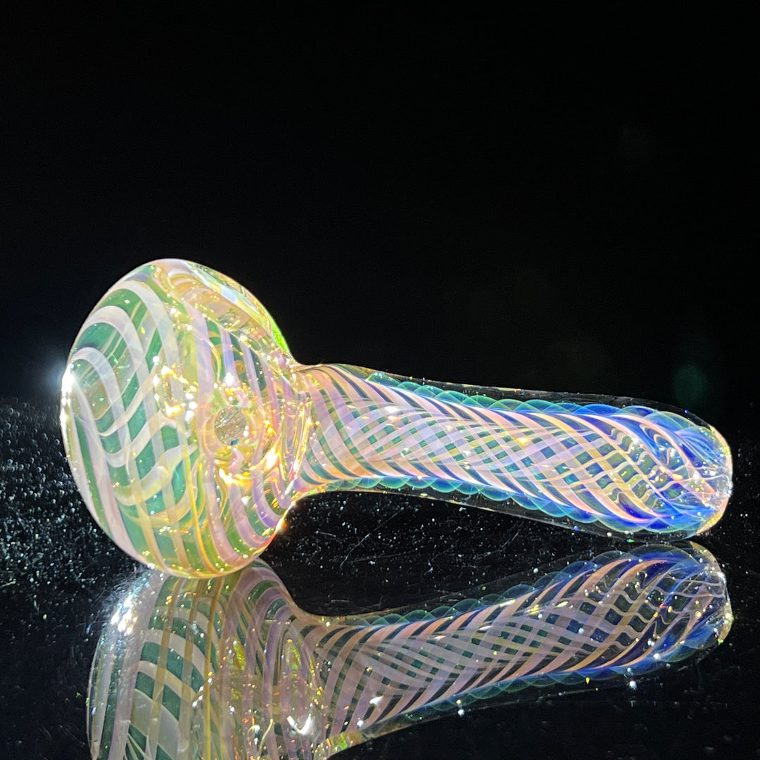 Thick Fume Pipe Green Slyme Marble Glass Pipe Chuck Glass   