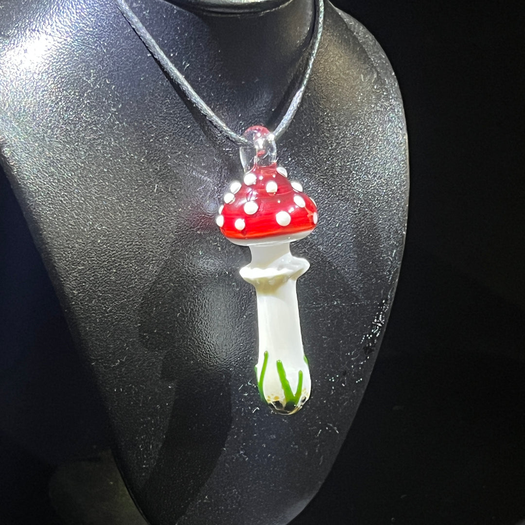 Large Mushroom Pendant Jewelry Beezy Glass