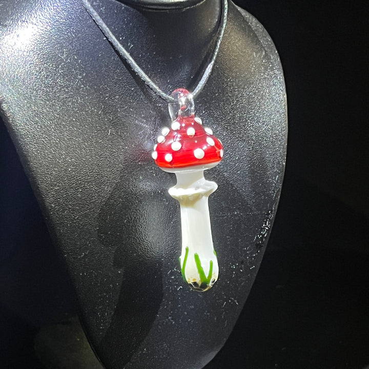 Large Mushroom Pendant Jewelry Beezy Glass