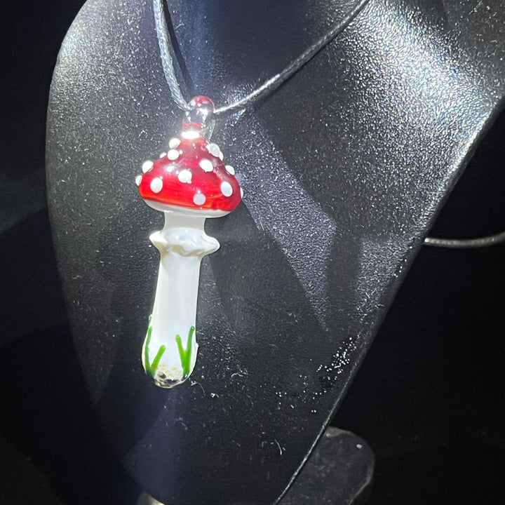 Large Mushroom Pendant Jewelry Beezy Glass