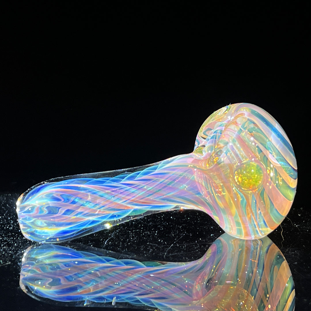 Thick Fume Pipe Green Slyme Marble Glass Pipe Chuck Glass   