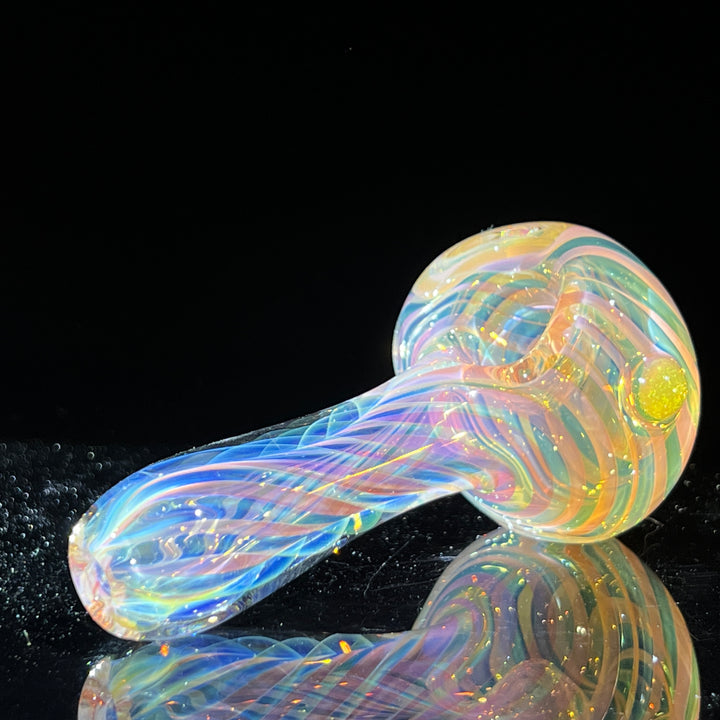 Thick Fume Pipe Green Slyme Marble Glass Pipe Chuck Glass   