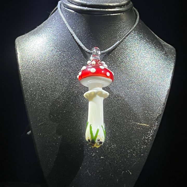 Large Mushroom Pendant Jewelry Beezy Glass