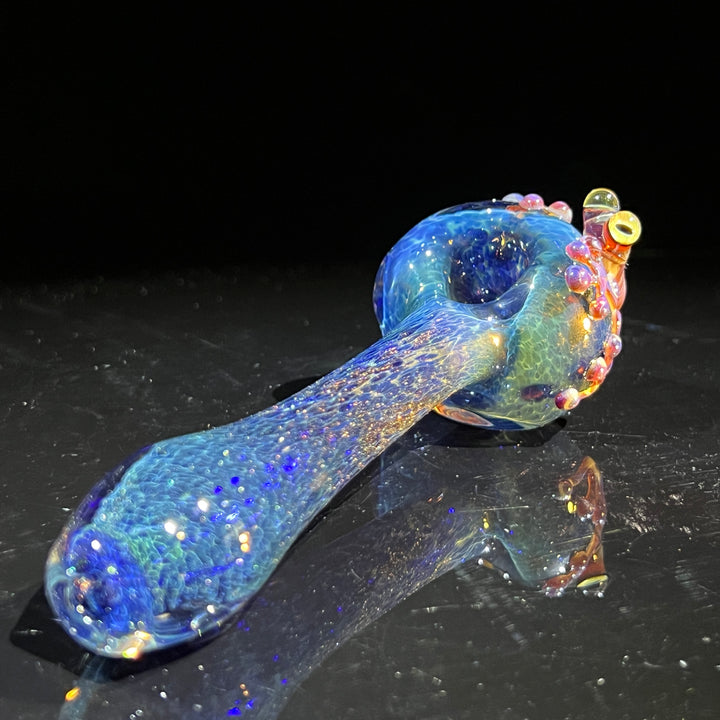 Blue Sea Sparkle Frog Spoon Glass Pipe Beezy Glass   