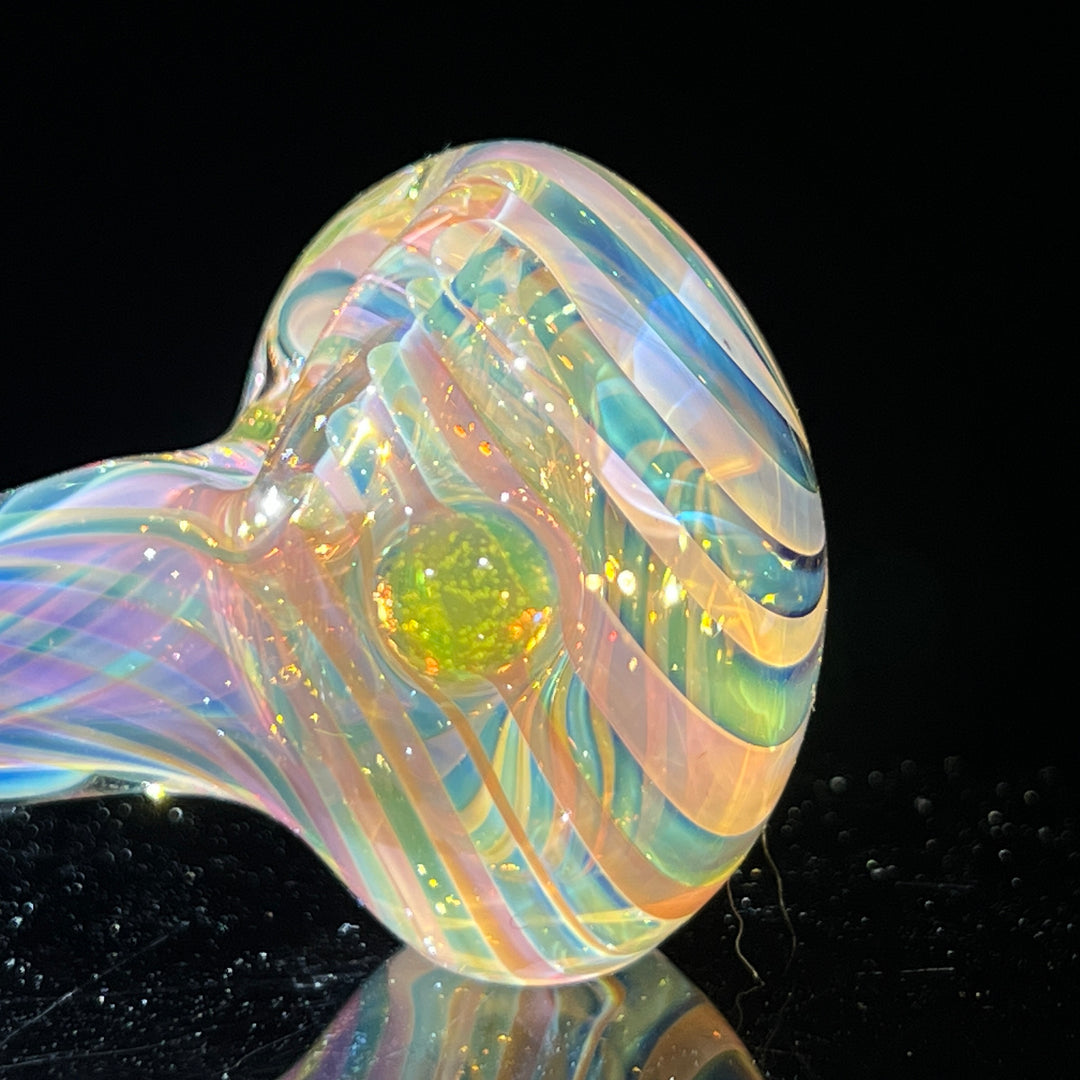 Thick Fume Pipe Green Slyme Marble Glass Pipe Chuck Glass   