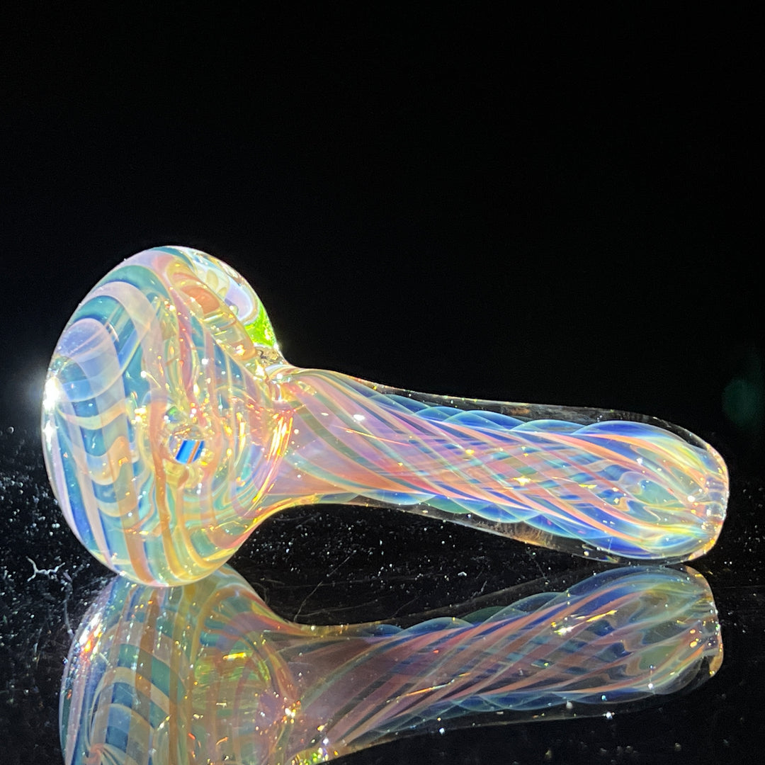 Thick Fume Pipe Green Slyme Marble Glass Pipe Chuck Glass   