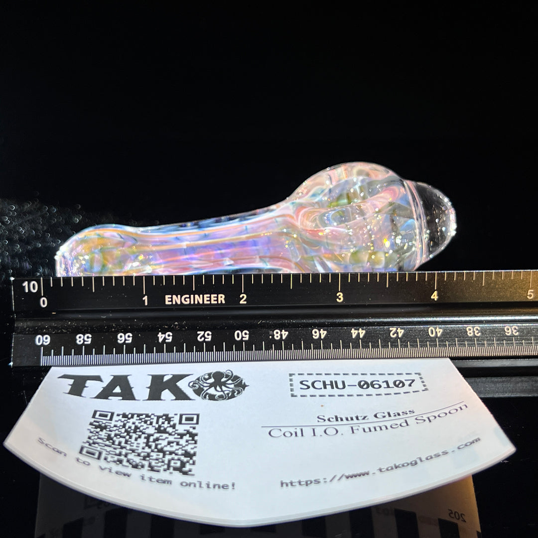 Coil I.O. Fumed Spoon Glass Pipe Schutz Glass   