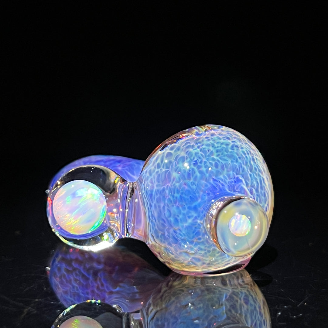 Purple Nebula Pocket Pipe with Opal Spheres Glass Pipe Tako Glass   