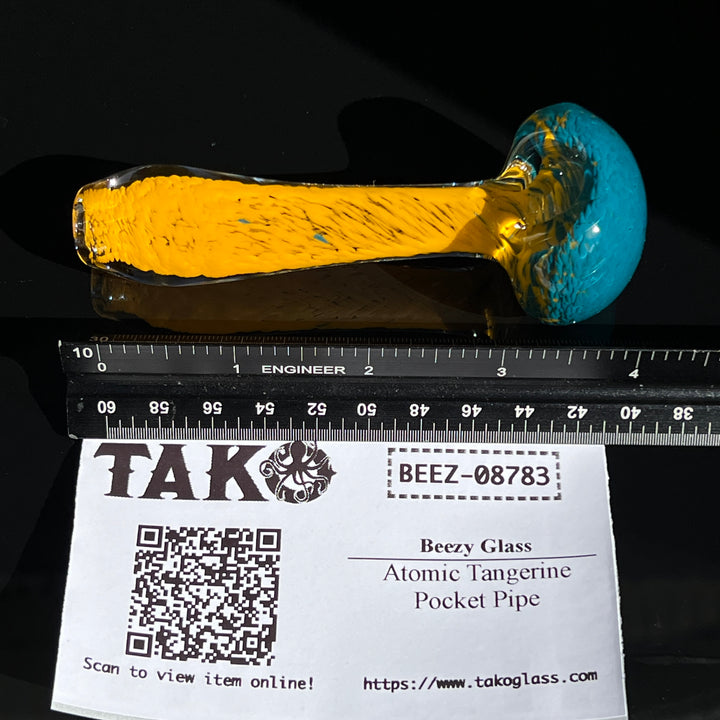 Atomic Tangerine Pocket Pipe Glass Pipe Beezy Glass