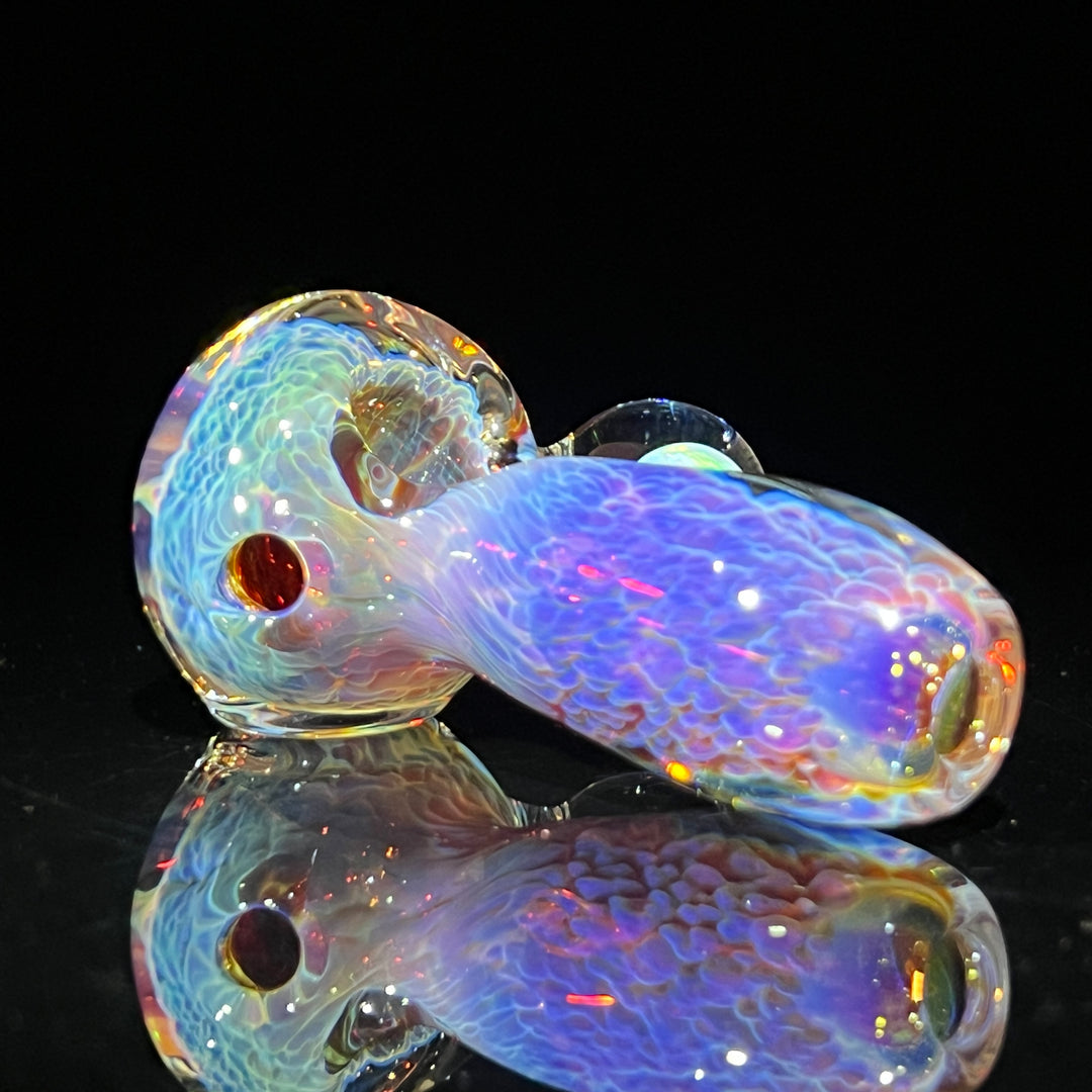 Purple Nebula Pocket Pipe with Opal Spheres Glass Pipe Tako Glass   