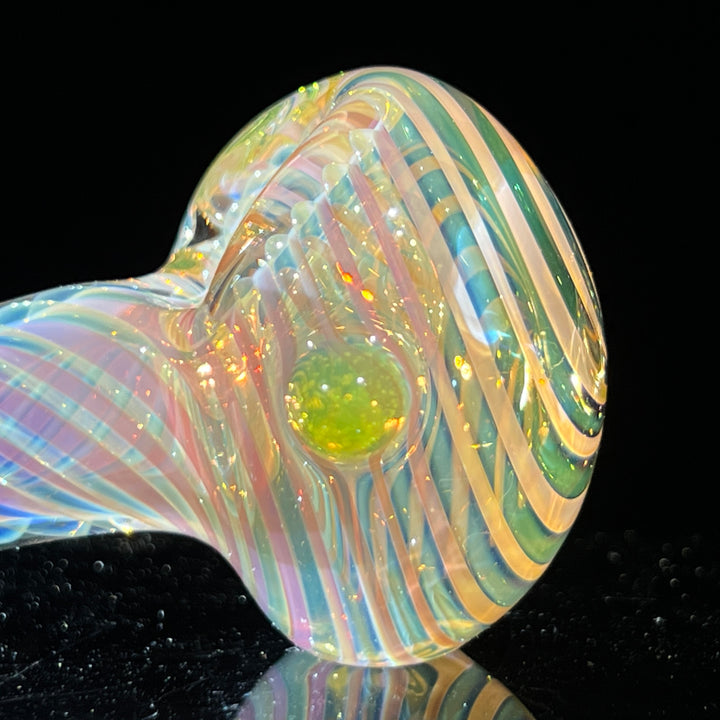 Thick Fume Pipe Green Slyme Marble Glass Pipe Chuck Glass   