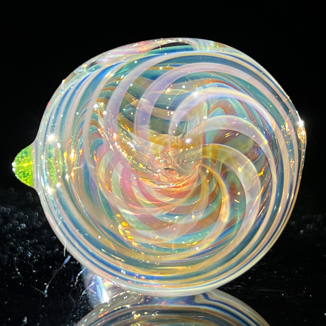 Thick Fume Pipe Green Slyme Marble Glass Pipe Chuck Glass   