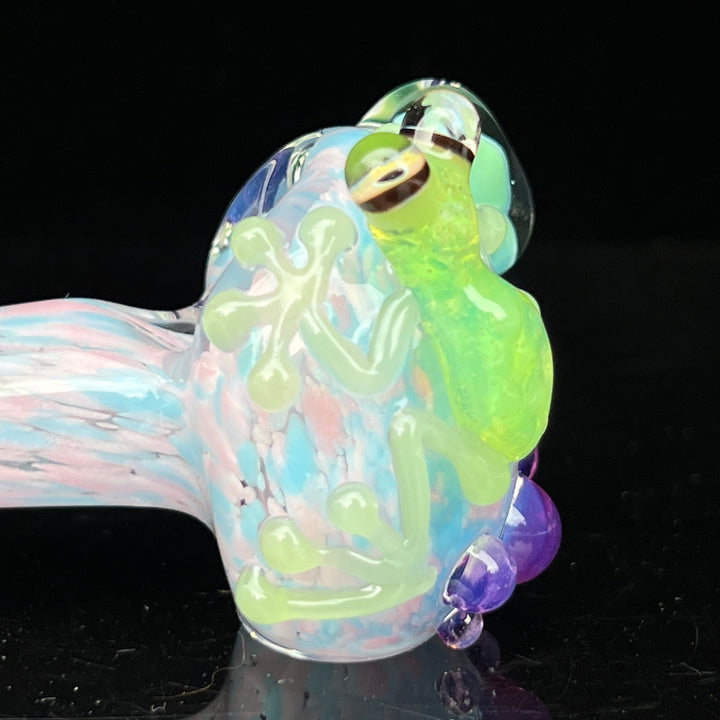 Fancy Frog Spoon Glass Pipe Beezy Glass   