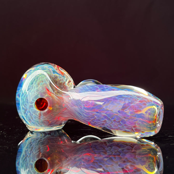 Purple Nebula Pocket Pipe with Opal Spheres Glass Pipe Tako Glass   