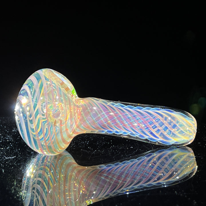 Thick Fume Pipe Green Slyme Marble Glass Pipe Chuck Glass   