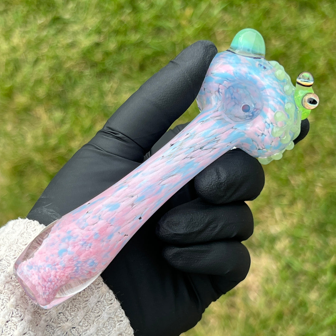 Fancy Frog Spoon Glass Pipe Beezy Glass   