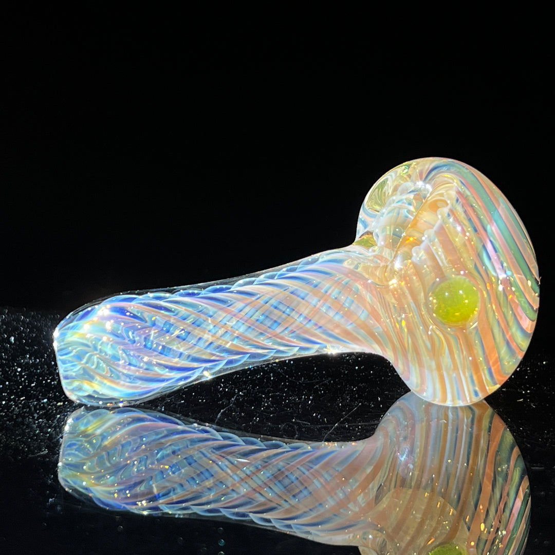 Thick Fume Pipe Green Slyme Marble Glass Pipe Chuck Glass   