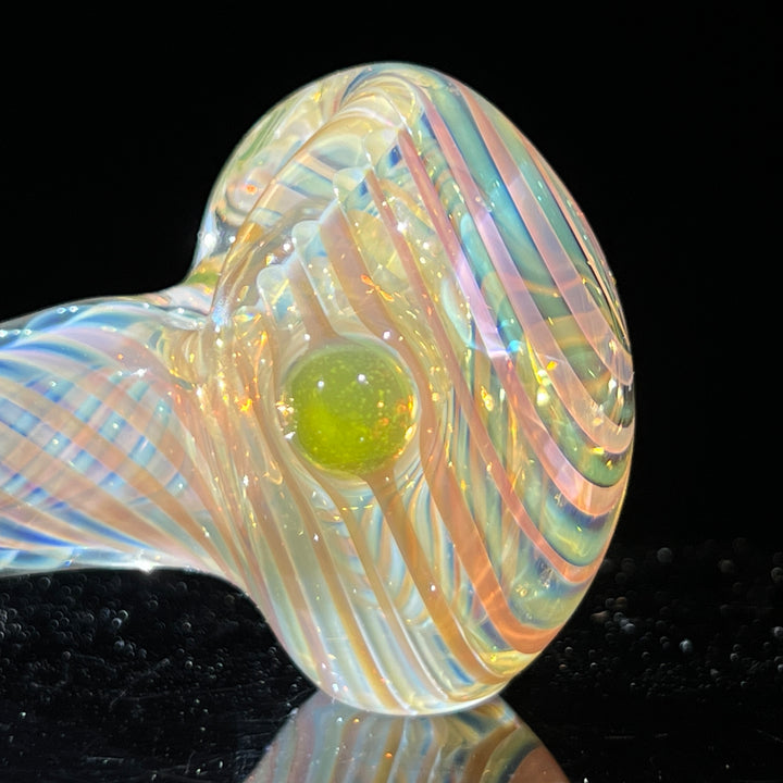 Thick Fume Pipe Green Slyme Marble Glass Pipe Chuck Glass   