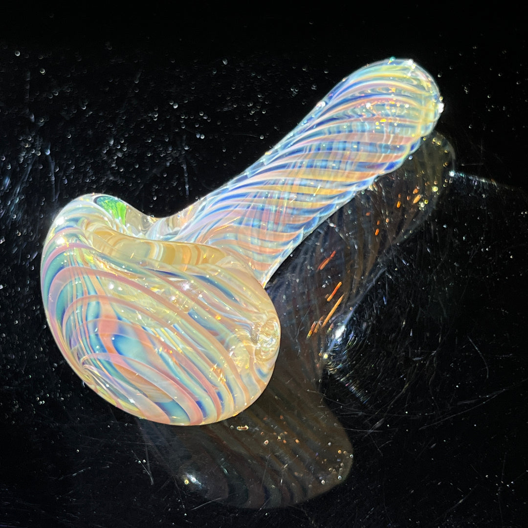 Thick Fume Pipe Green Slyme Marble Glass Pipe Chuck Glass   