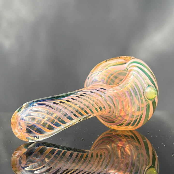 Thick Fume Pipe Green Slyme Marble Glass Pipe Chuck Glass   