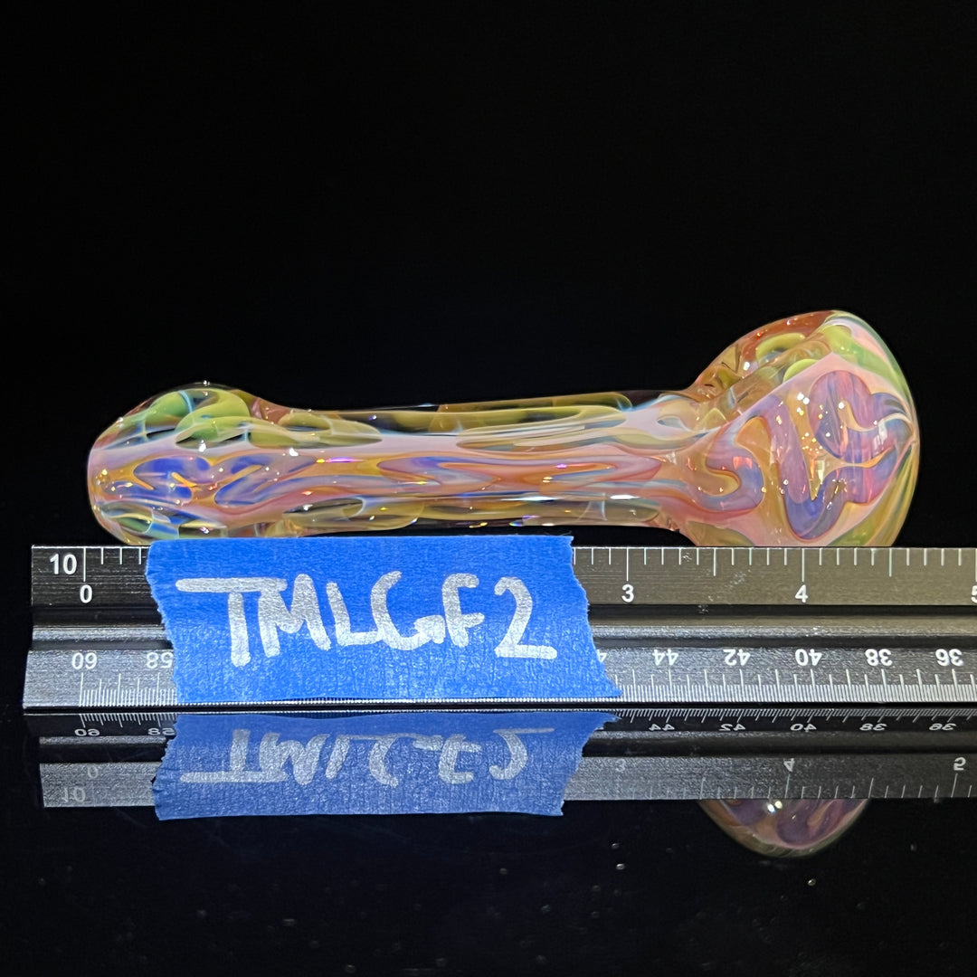 Large Ghost Flame Glass Pipe 2 Glass Pipe Tiny Mike   