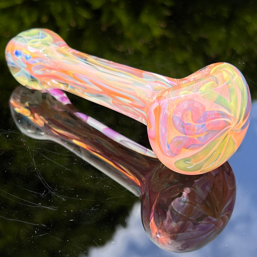 Large Ghost Flame Glass Pipe 2 Glass Pipe Tiny Mike   