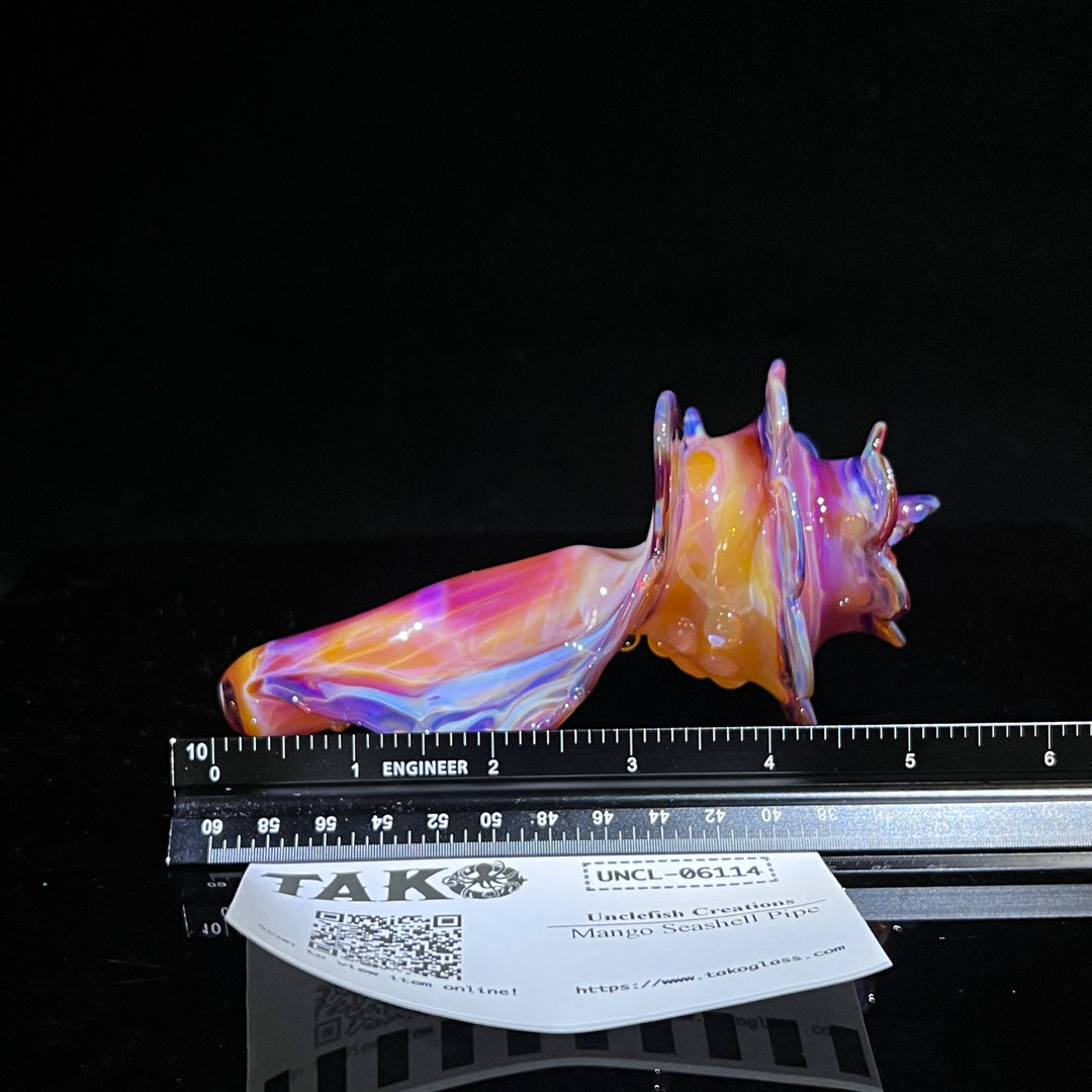 Mango Seashell Pipe Glass Pipe Unclefish Creations   