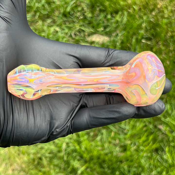 Large Ghost Flame Glass Pipe 2 Glass Pipe Tiny Mike   