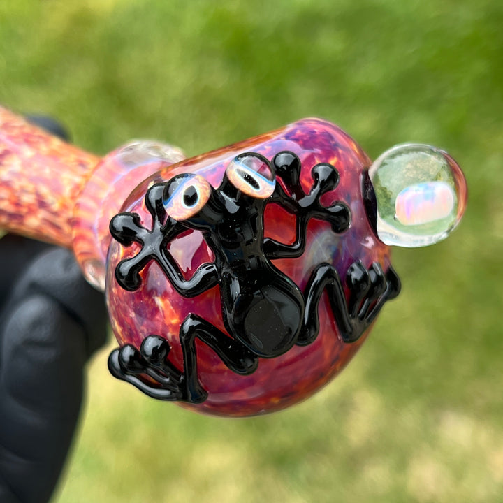 Fancy Opal Frog Spoon Glass Pipe Beezy Glass   