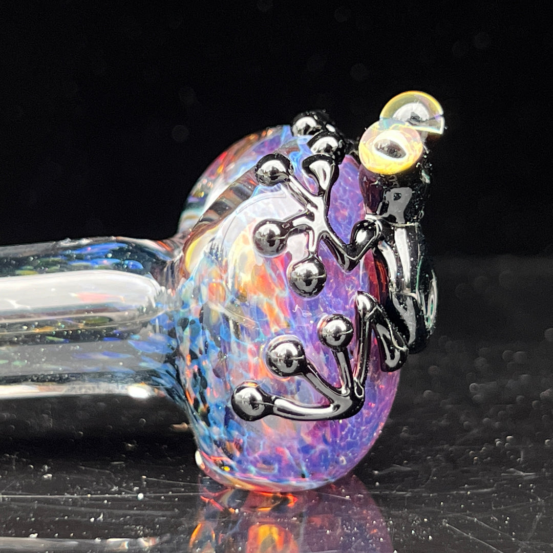 Purple Magic Frog Spoon Glass Pipe Beezy Glass   