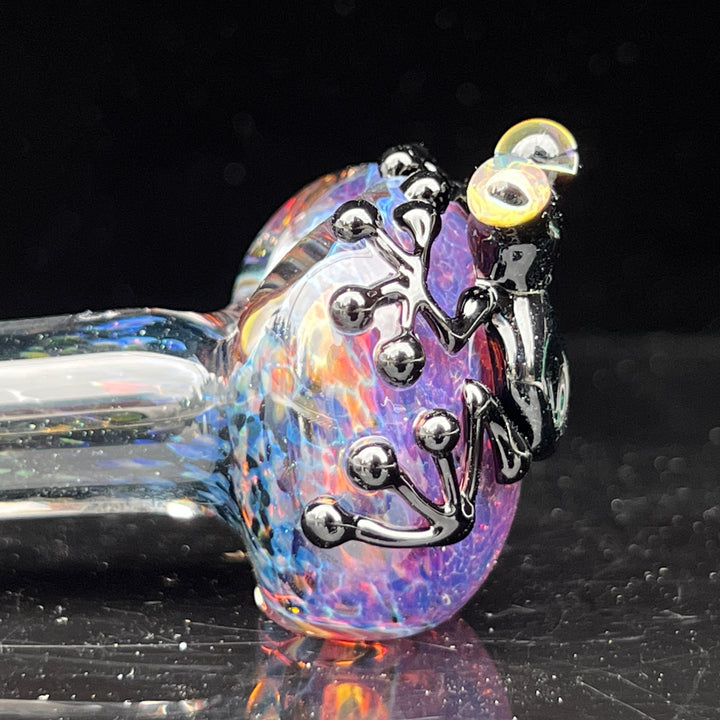 Purple Magic Frog Spoon Glass Pipe Beezy Glass   