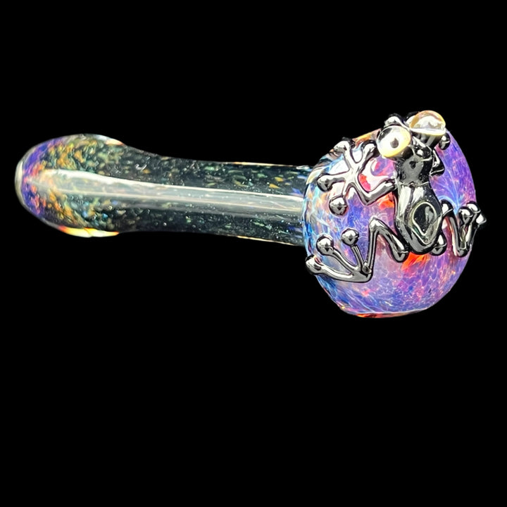 Purple Magic Frog Spoon Glass Pipe Beezy Glass   