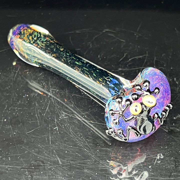 Purple Magic Frog Spoon Glass Pipe Beezy Glass   