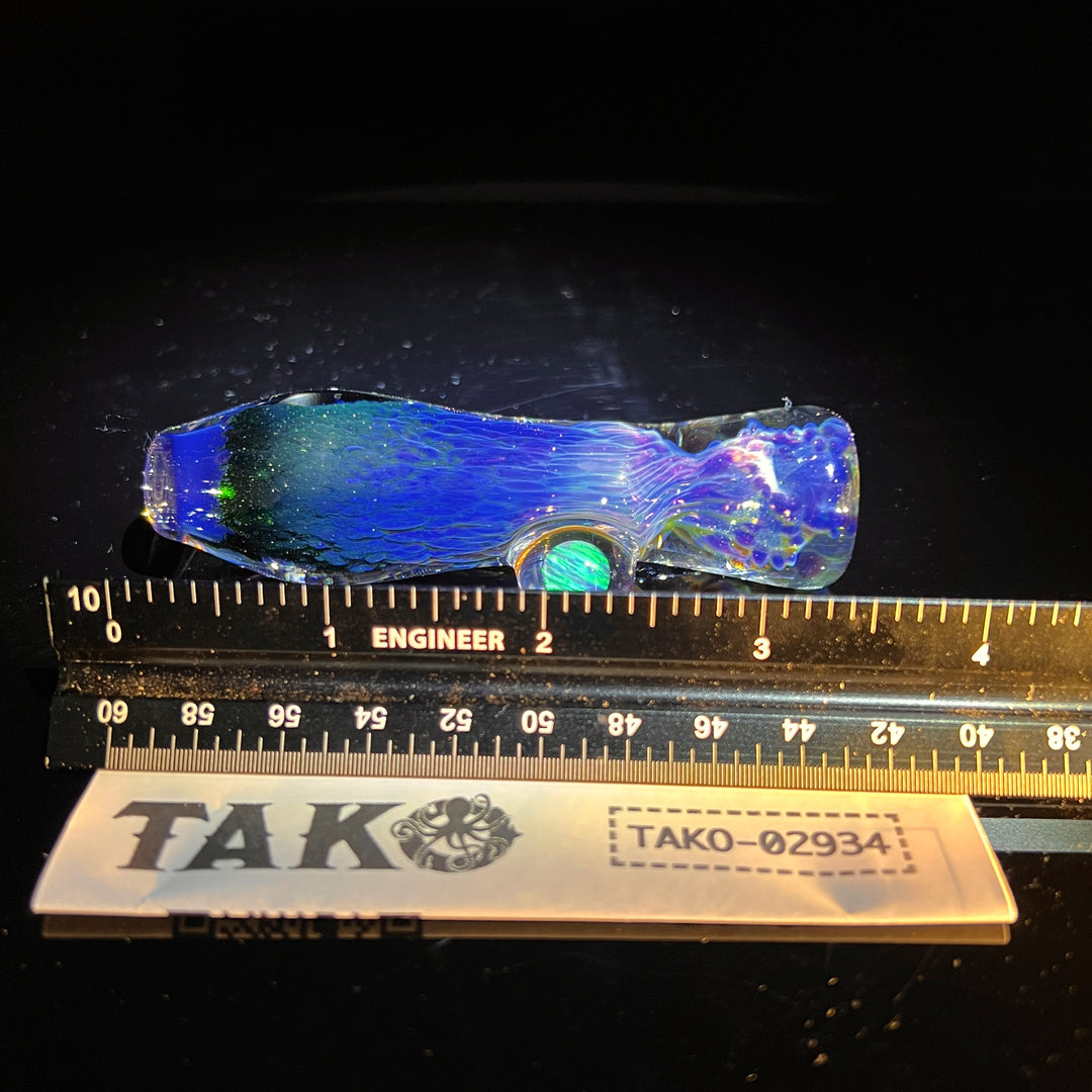 Purple Seaweed Opal Chillum Glass Pipe Tako Glass   