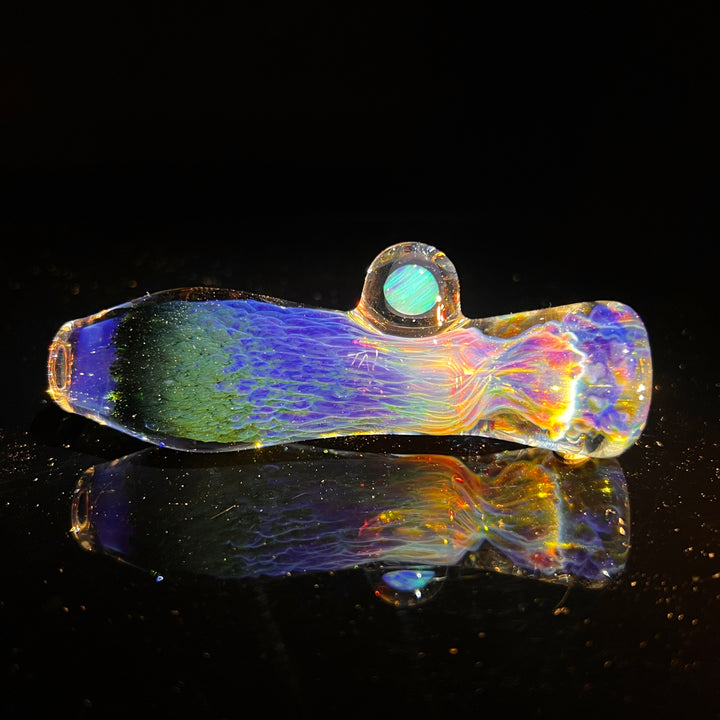 Purple Seaweed Opal Chillum Glass Pipe Tako Glass   