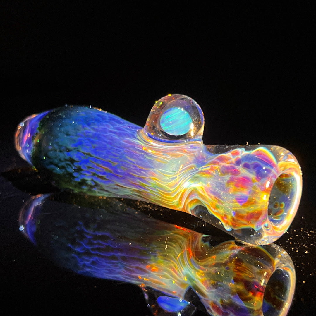 Purple Seaweed Opal Chillum Glass Pipe Tako Glass   