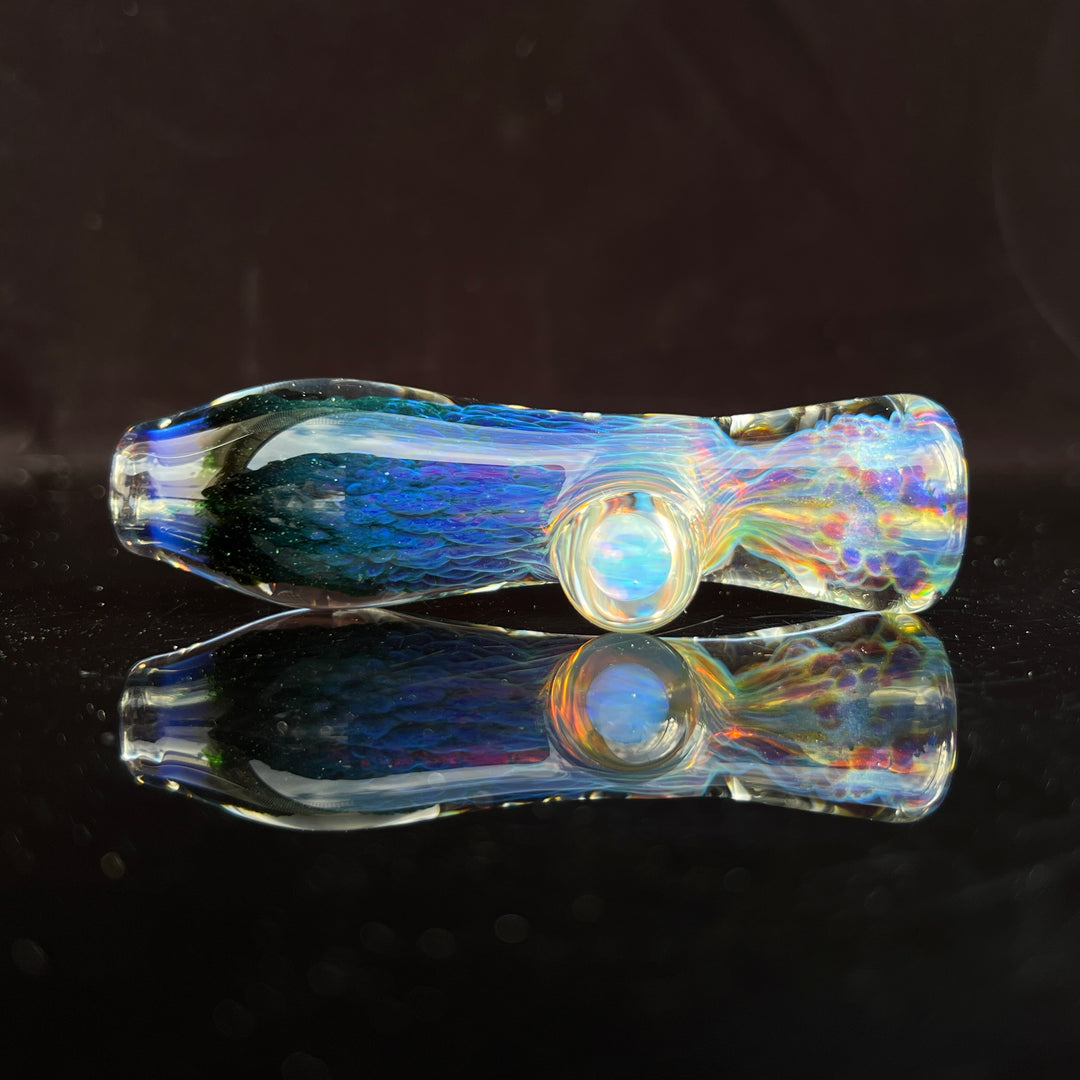 Purple Seaweed Opal Chillum Glass Pipe Tako Glass   